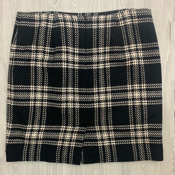 Talbots Petites Plaid Wool Blend Mini Skirt 14P - Picture 4 of 8
